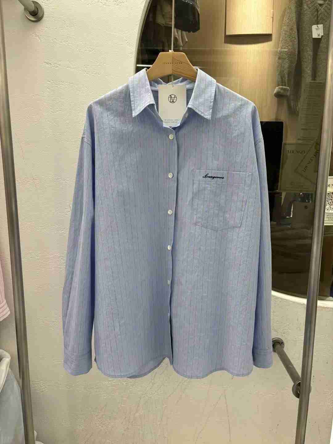 LOUNGE VERA東大門實拍女士新品25春夏職業熱賣襯衫蕾絲衫LOUNGE VERA-2件訂襯衫/蕾絲衫