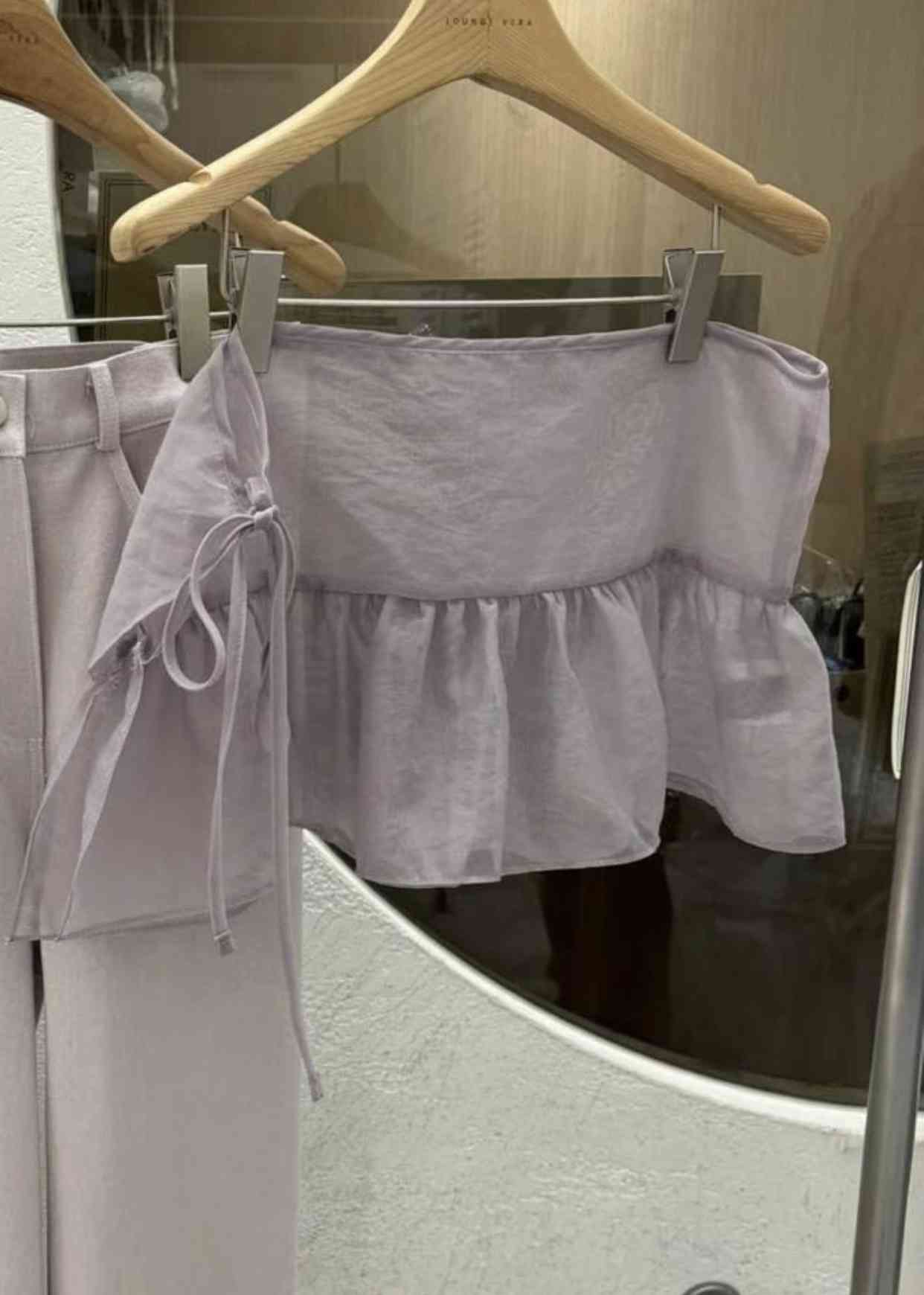 LOUNGE VERA東大門實拍女士新品推薦25春夏人氣休閑時尚短裙LOUNGE VERA-2件訂短裙