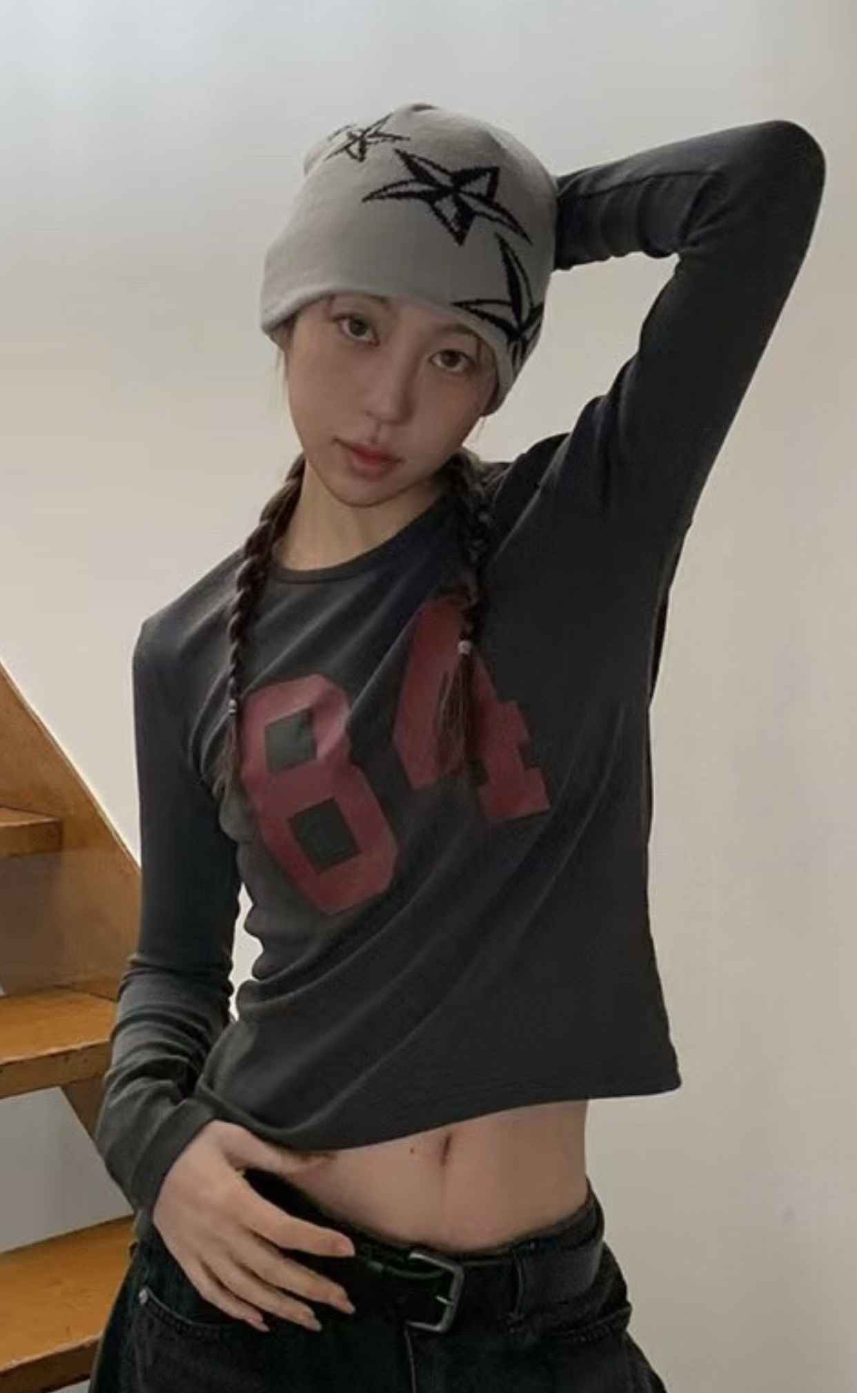 HIDDENHILLS韓國直郵㊣女裝新品推薦人氣職業熱賣時尚長袖T恤HIDDENHILLS長袖T恤