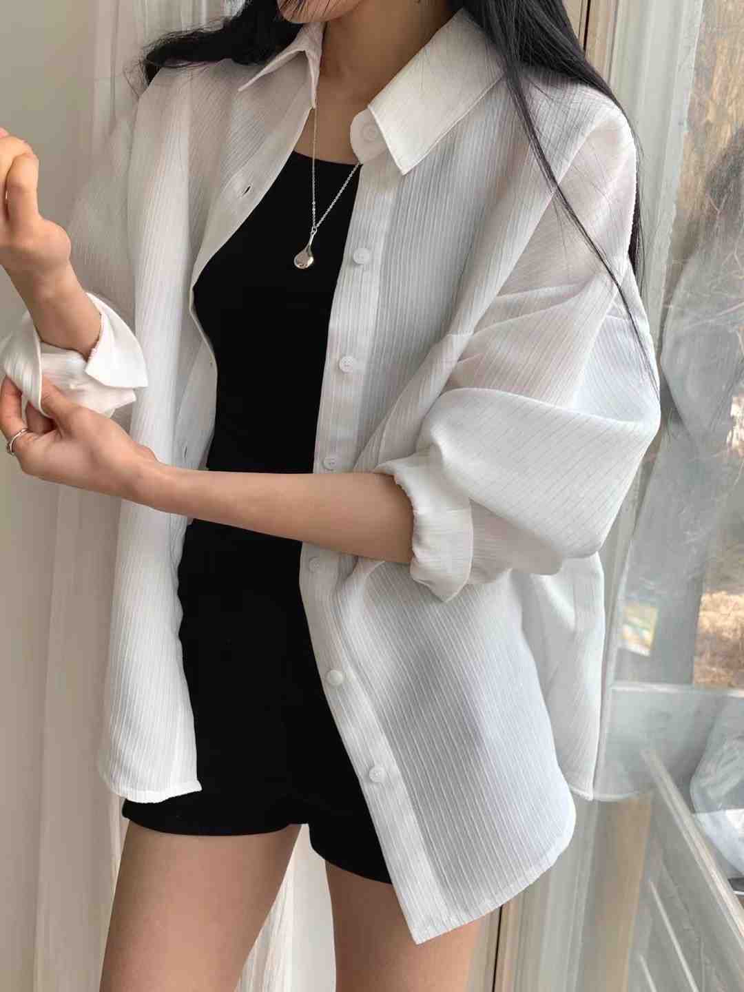 HIDDENHILLS韓國直郵㊣東大門實拍女裝新款25春夏襯衫蕾絲衫HIDDENHILLS襯衫/蕾絲衫
