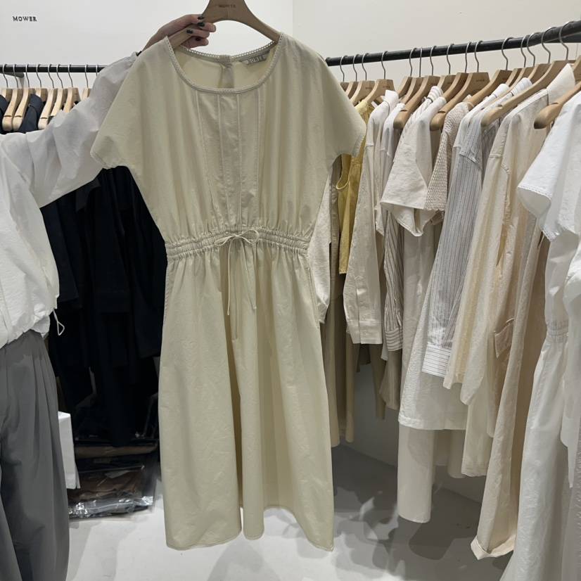 MOWER東大門代購女裝新品25春夏熱賣推薦時尚真品職業連衣裙MOWER連衣裙