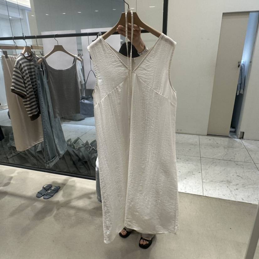 BOUTIQUE SEOUL-P東大門實拍女士新款休閑25春夏連衣裙含腰繩But ton/BOUTIQUE SEOUL連衣裙