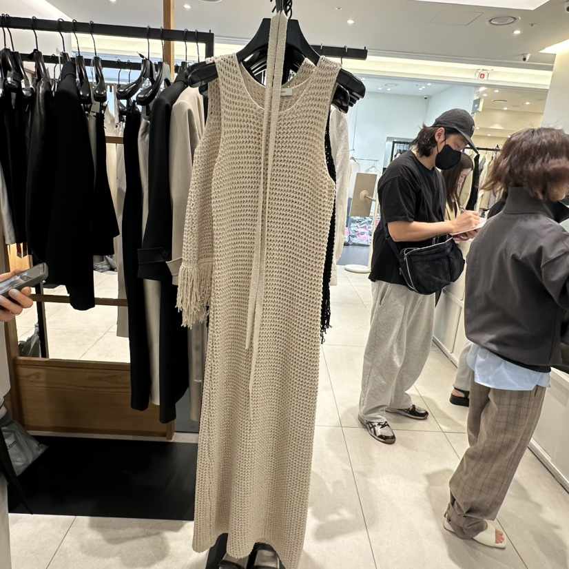 BLOSSOM東大門代購女士新品時尚25春夏人氣連衣裙含腰帶長款BLOSSOM連衣裙