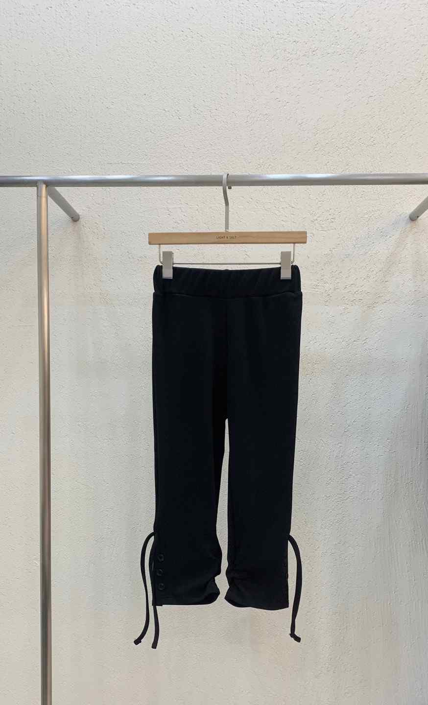 LIGHT AND SALT東大門代購女裝新款人氣休閑褲蝴蝶結緊身褲LIGHT AND SALT休閑褲