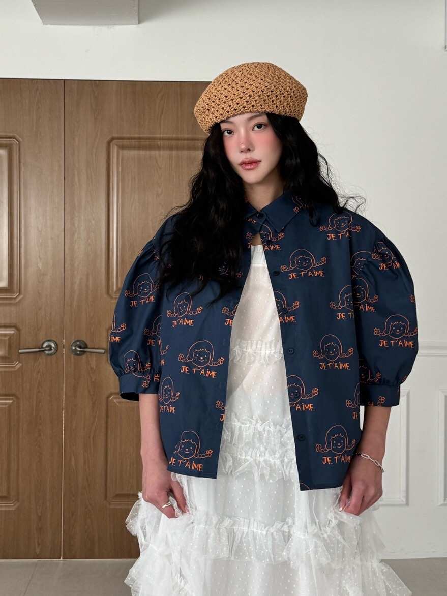 MAISONDEGLORY韓國直郵㊣東大門實拍女裝新款時尚襯衫蕾絲衫MAISON DE GLORY襯衫/蕾絲衫