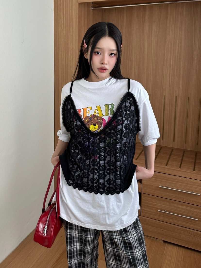 MAISONDEGLORY東大門代購女裝新款休閑25春夏吊帶背心不含內搭MAISON DE GLORY吊帶/背心