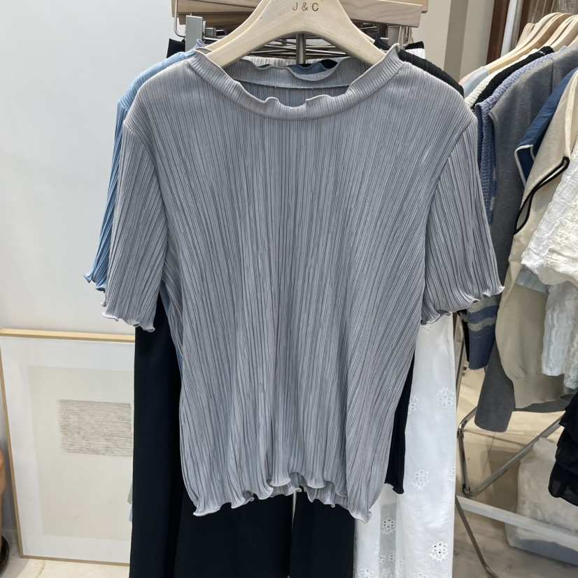 J&amp;C韓國直郵㊣東大門實拍女裝新品熱賣25春夏休閑人氣T恤J&C/J.BLANCT恤