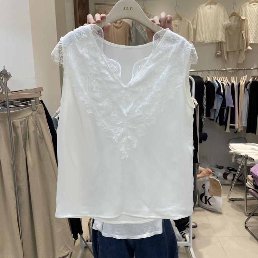 J&amp;C韓國㊣直郵東大門代購女裝新品熱賣休閑推薦吊帶背心J&C/J.BLANC吊帶/背心