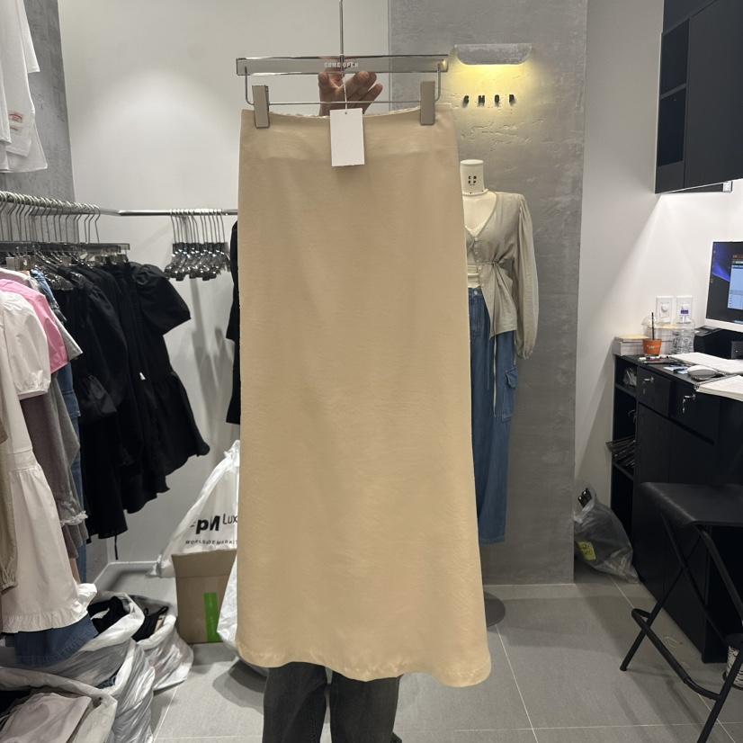 COME OPEN直郵韓國代購㊣女裝新品時尚職業休閑25春夏長裙喇叭COME OPEN長裙