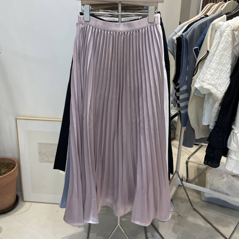 J&amp;C韓國㊣直郵東大門代購女裝新品職業半身裙中短裙褶皺J&C/J.BLANC半身裙/中短裙