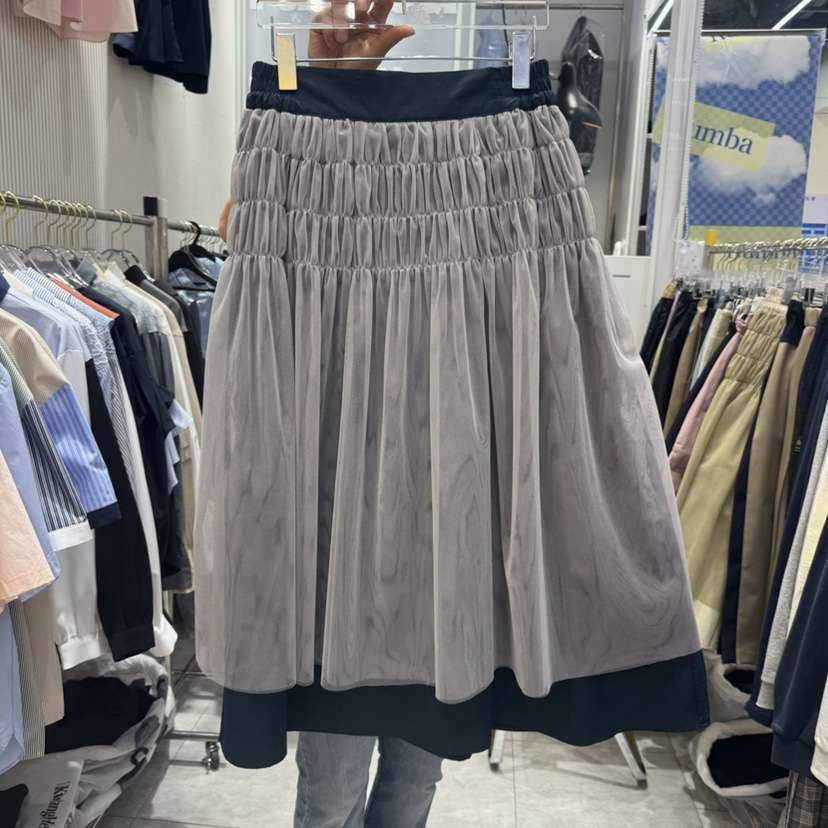 RUMBA直郵韓國代購㊣女裝新品職業推薦25春夏時尚半身裙中短裙RUMBA半身裙/中短裙