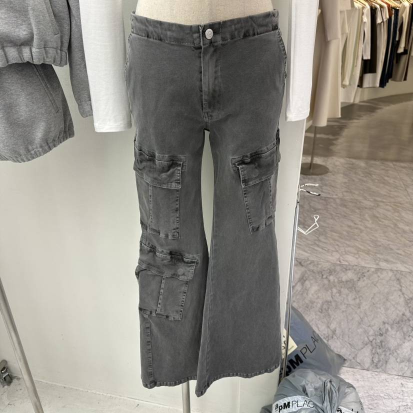 CHAV直郵韓國代購㊣女裝新品25春夏休閑職業推薦休閑褲工裝CHAV休閑褲
