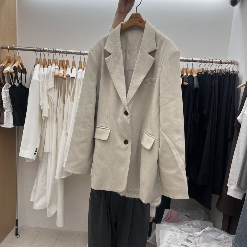 DRESS ROOM直郵韓國代購㊣女裝新品職業推薦時尚25春夏夾克DRESS ROOM夾克