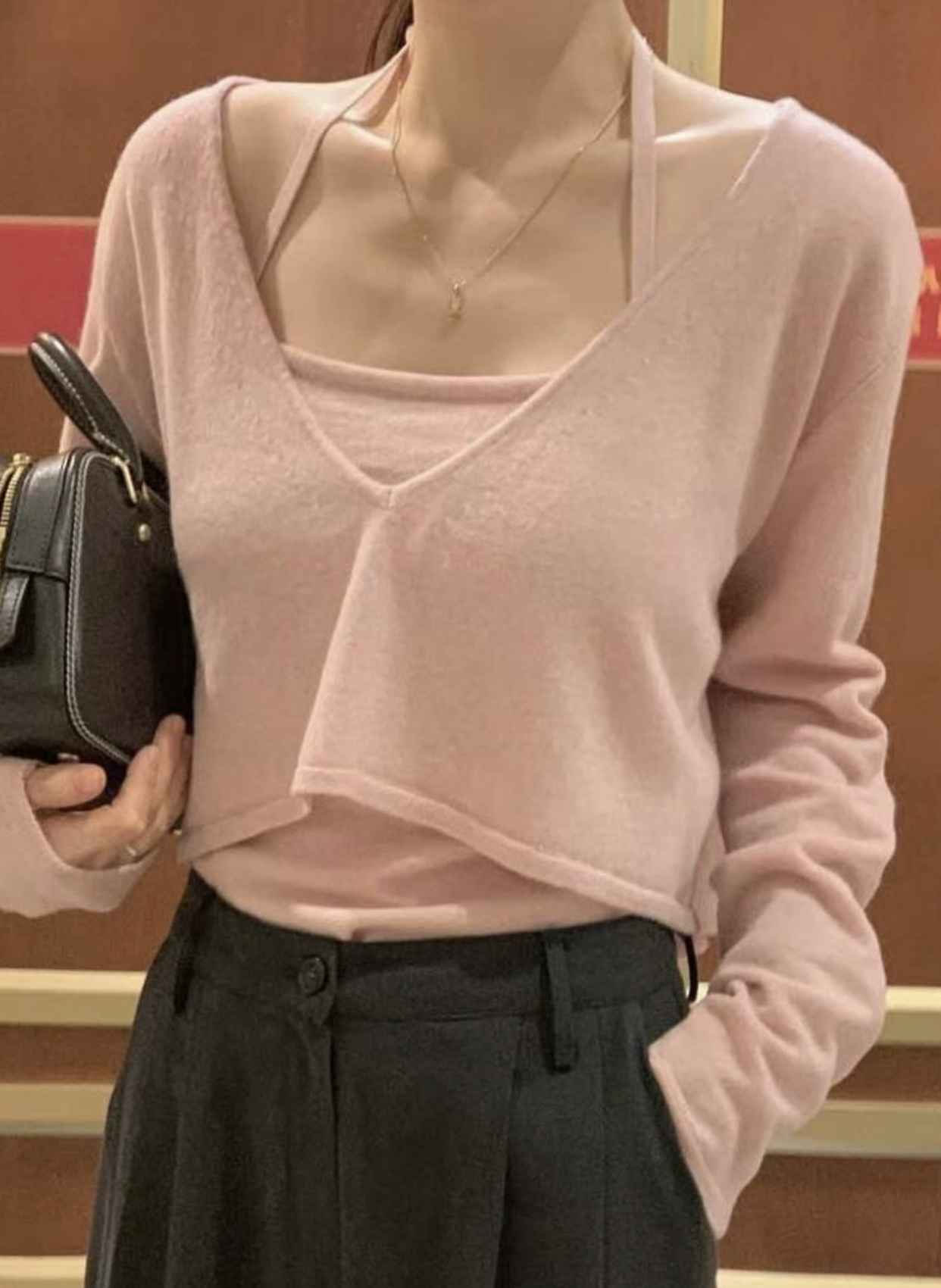 WEARRAW韓國直郵㊣女裝新品時尚人氣職業熱賣推薦25春夏套裝V領WEARRAW套裝