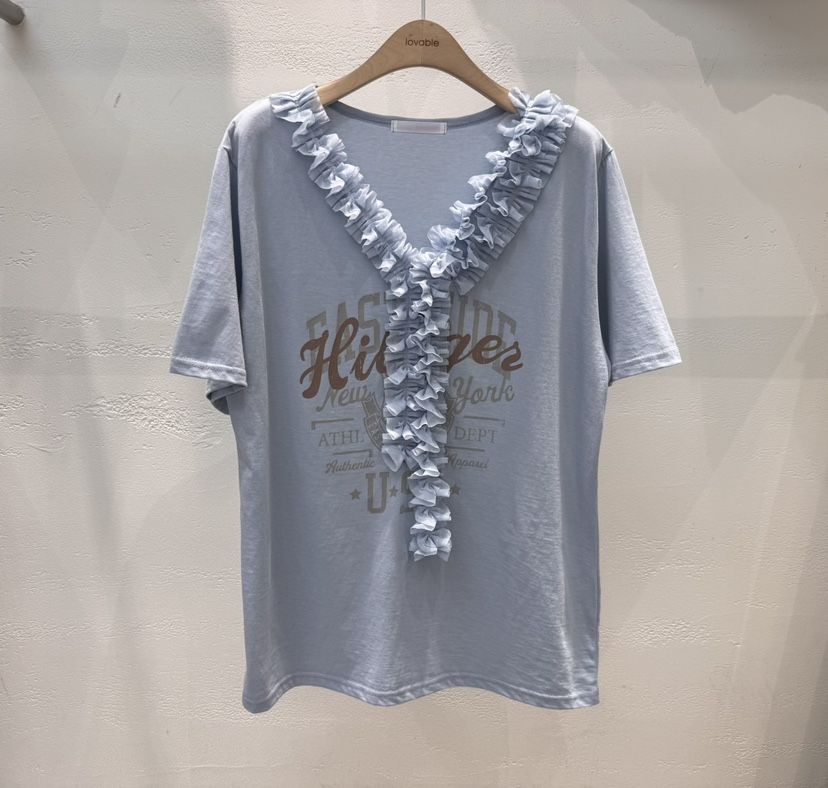 LOVABLE韓國直郵㊣東大門實拍女裝新款職業人氣推薦時尚T恤LOVABLET恤