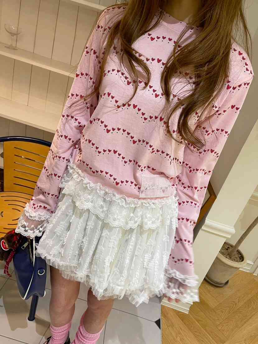 BOUTIQUE-L韓國㊣直郵東大門代購女裝新品25春夏休閑長袖T恤BOUTIQUE-L長袖T恤