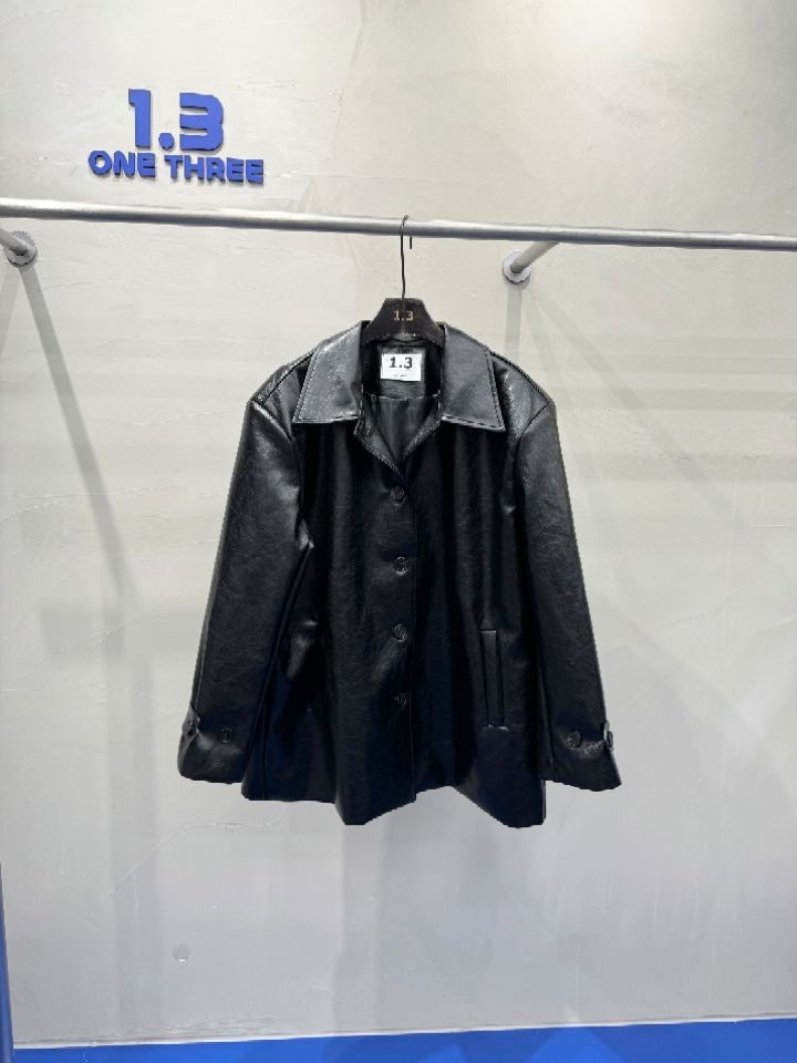 1.3韓國㊣直郵東大門代購女裝新品熱賣職業時尚推薦休閑皮衣1.3皮衣