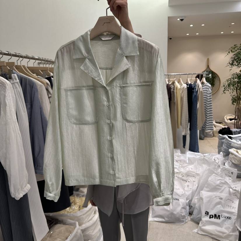 GRACIA韓國直郵㊣東大門實拍女裝新品時尚熱賣25春夏襯衫蕾絲衫GRACIA襯衫/蕾絲衫