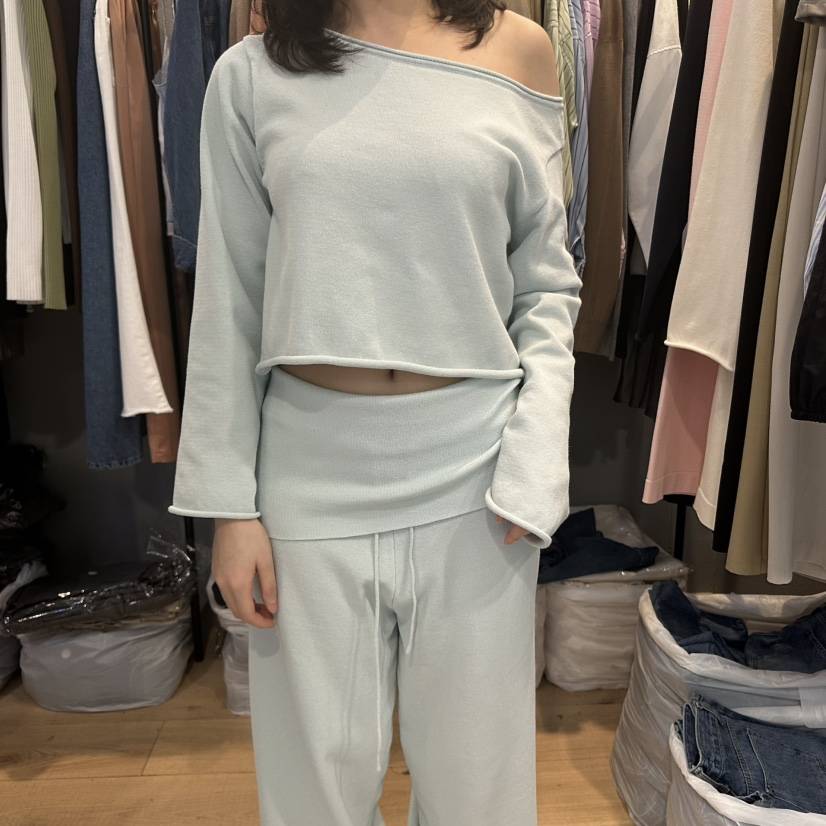 FLAMME TOIT韓國直郵㊣女裝新品25春夏熱賣休閑職業長袖T恤FLAMME TOIT長袖T恤