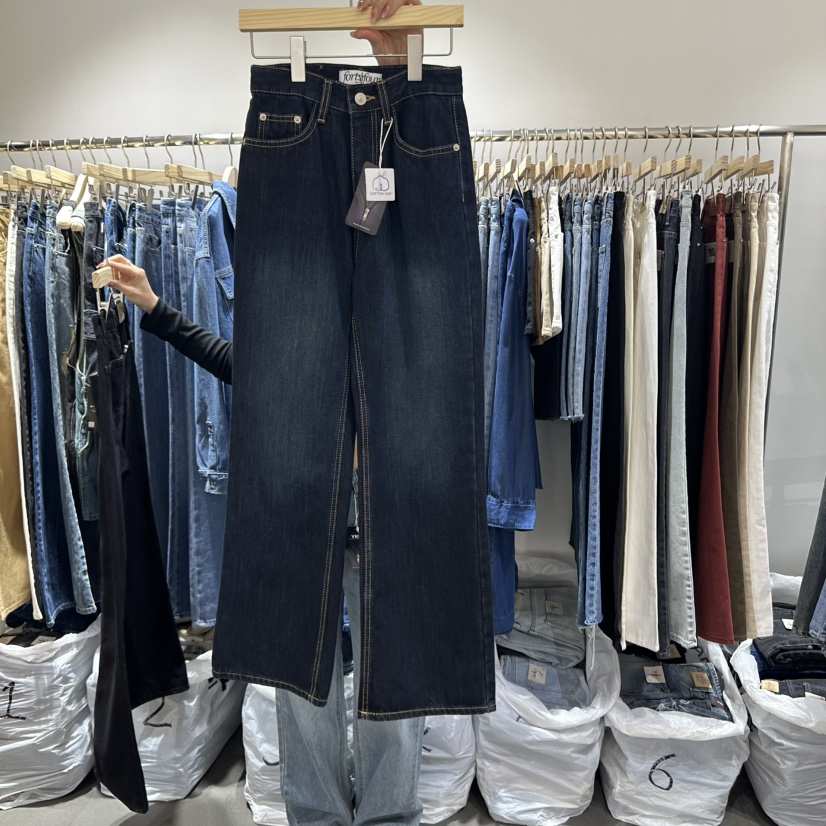 L'ETOILE韓國㊣直郵東大門代購女裝新款時尚25春夏熱賣牛仔褲L'ETOILE牛仔褲