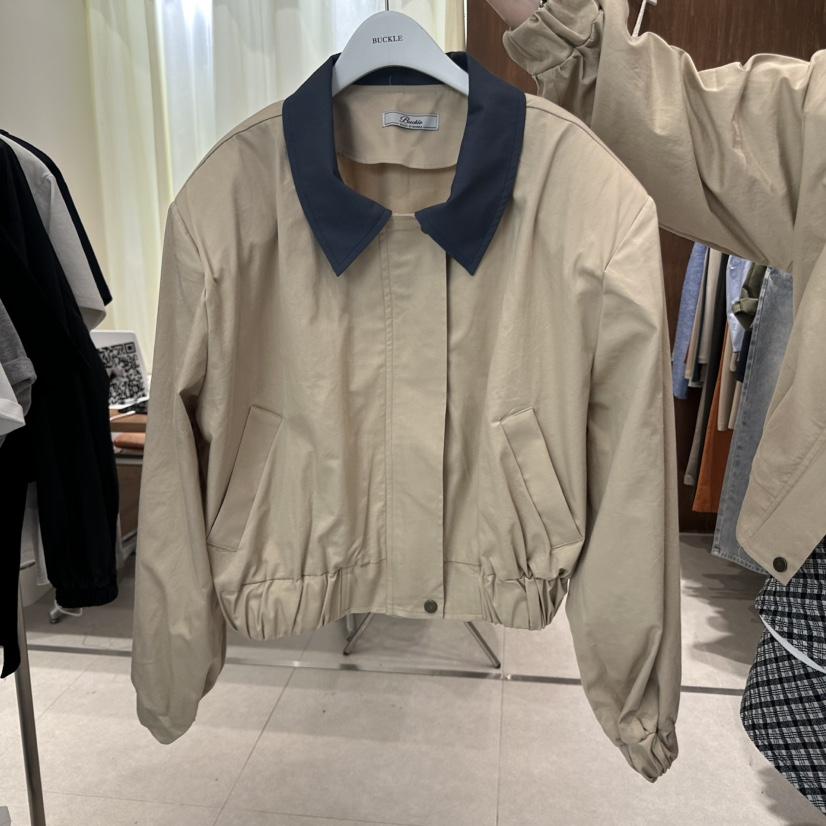 BUCKLE韓國直郵㊣東大門實拍女裝新款時尚推薦熱賣25春夏夾克BUCKLE夾克