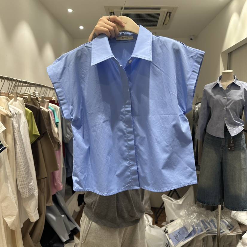 DOUZE直郵韓國代購㊣女裝新款熱賣時尚休閑推薦職業襯衫蕾絲衫DOUZE襯衫/蕾絲衫