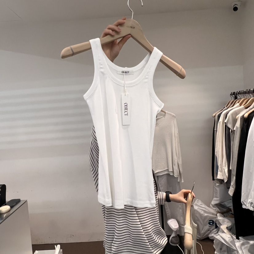 OBJECT直郵韓國代購㊣女裝新品職業時尚人氣休閑熱賣吊帶背心OBJECT吊帶/背心