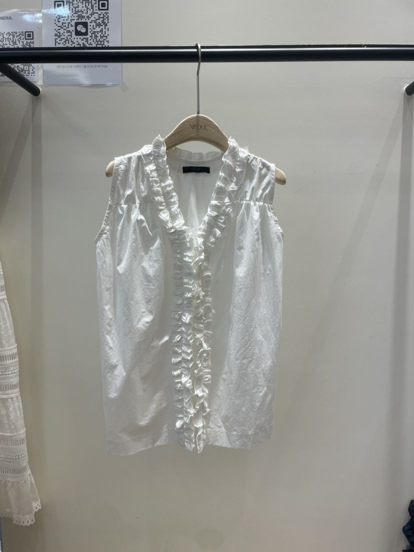 NEOUL東大門實拍女士新品推薦職業真品休閑25春夏時尚吊帶背心NEOUL/ahin雙領標簽吊帶/背心
