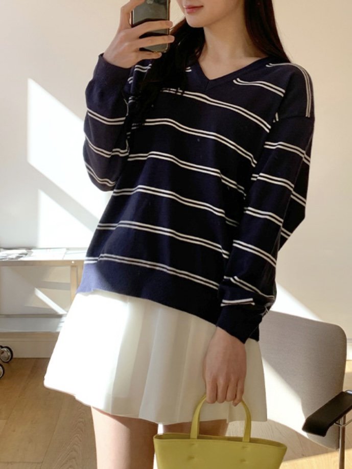 WOOD韓國直郵㊣東大門實拍女裝新款推薦時尚熱賣25春夏針織衫WOOD針織衫