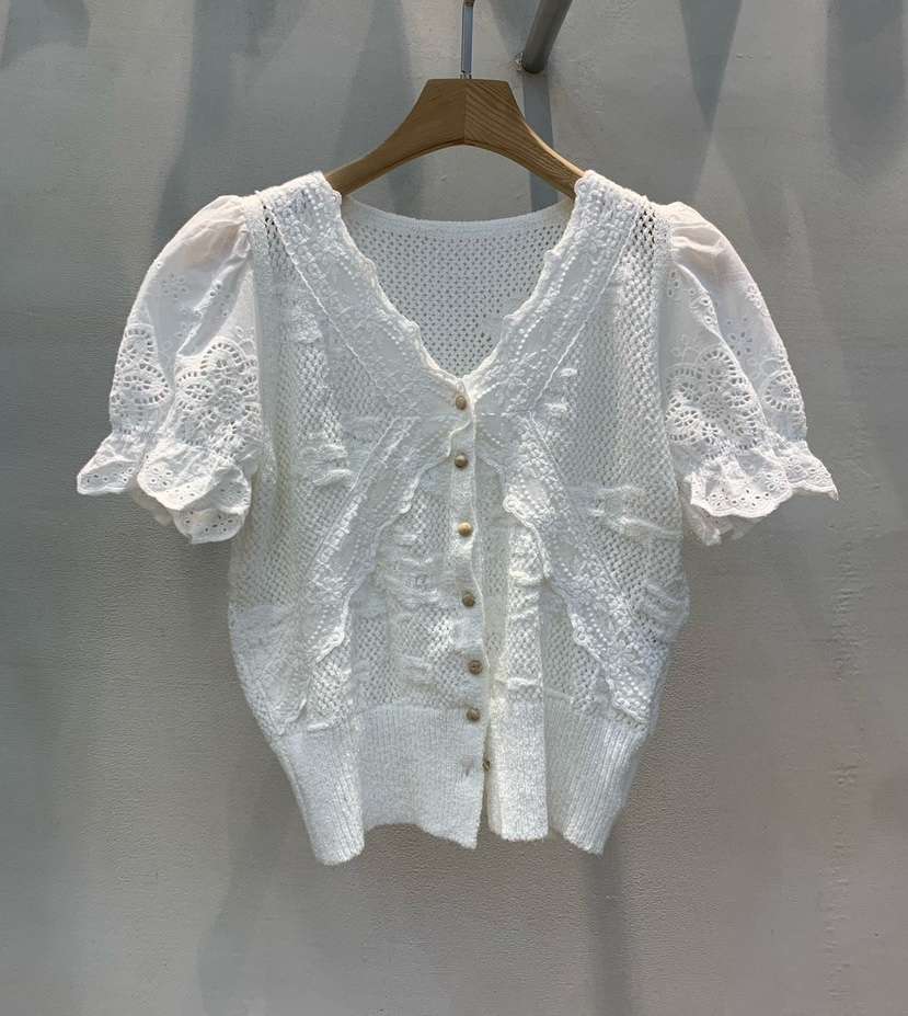 THE SIL直郵韓國代購㊣女裝新品熱賣25春夏休閑推薦針織衫THE SIL/1 2ILLY針織衫