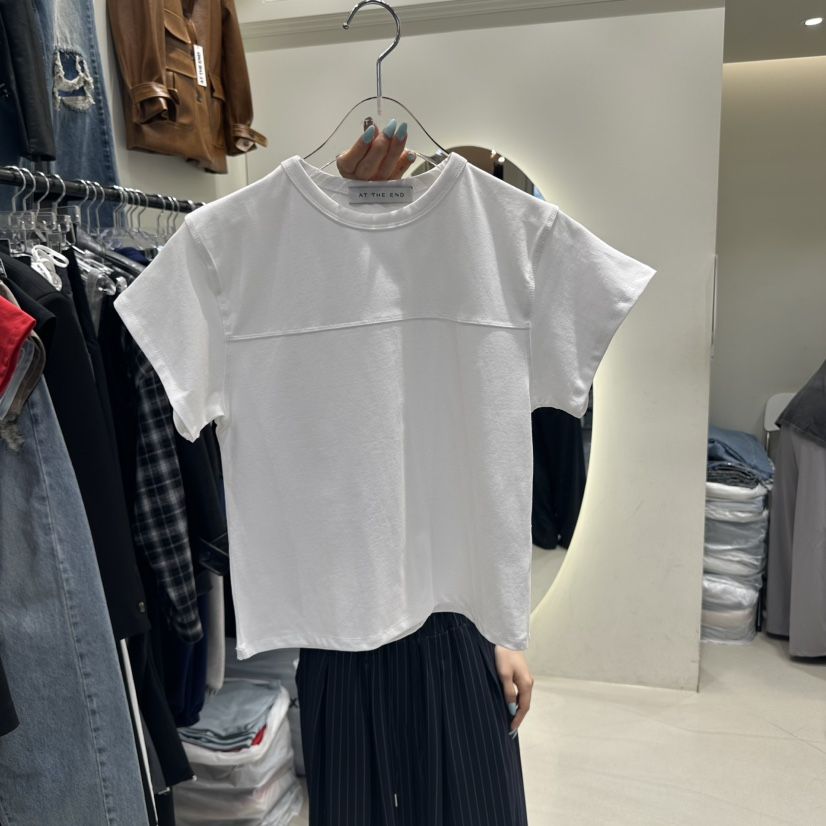 AT THE END直郵韓國代購㊣女裝新品25春夏推薦時尚人氣T恤AT THE ENDT恤