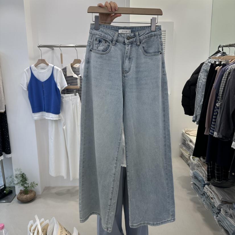 RIVER RAIN韓國直郵㊣東大門實拍女裝新品休閑人氣時尚牛仔褲RIVER RAIN牛仔褲