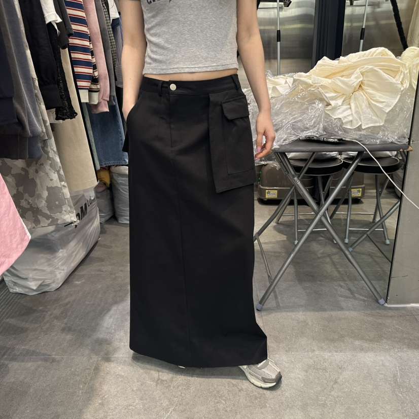 KIRKE韓國㊣直郵東大門代購女裝新品25春夏人氣熱賣休閑長裙KIRKE長裙