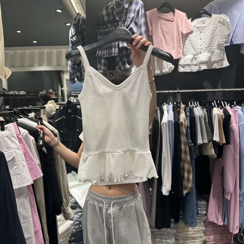 STAR-L直郵韓國代購㊣女裝新品時尚25春夏推薦熱賣吊帶背心STAR-L吊帶/背心