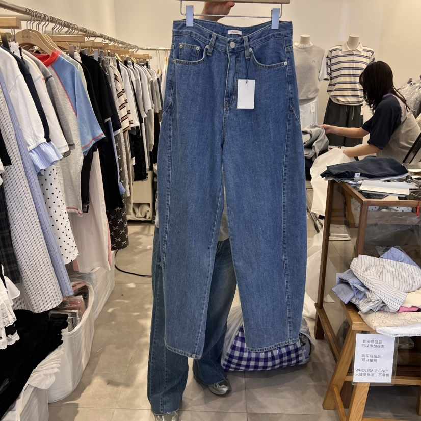 TAN&amp;COMO韓國直郵女士新品職業25春夏時尚熱賣真品牛仔褲tan-COMO牛仔褲