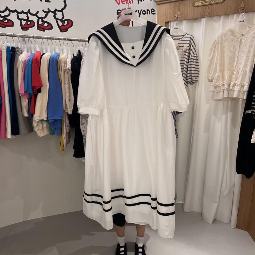 VENTI韓國代購女士新品25春夏熱賣休閑職業時尚人氣推薦連衣裙VENTI連衣裙