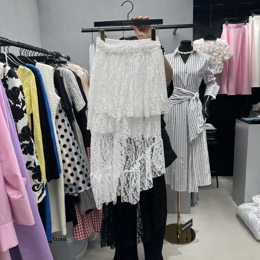 CLOP韓國直郵㊣東大門實拍女裝新品人氣推薦半身裙中短裙蕾絲TANIA半身裙/中短裙