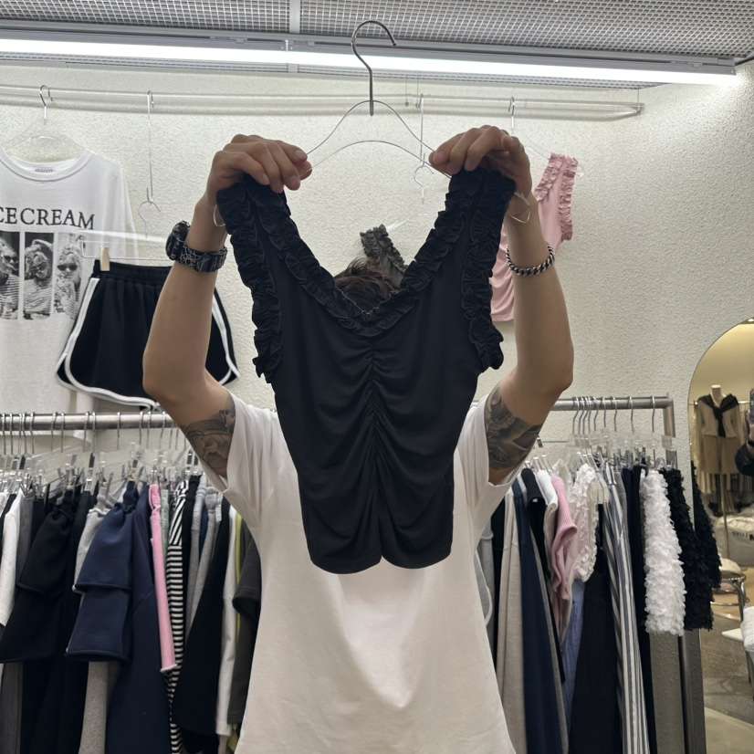 MAGOT韓國㊣直郵東大門代購女裝新品休閑25春夏推薦吊帶背心IIIΛGOT/MAGOT吊帶/背心