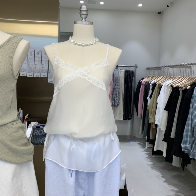 ROMAINE韓國直郵㊣東大門實拍女裝新品時尚推薦熱賣吊帶背心ROMAINE吊帶/背心