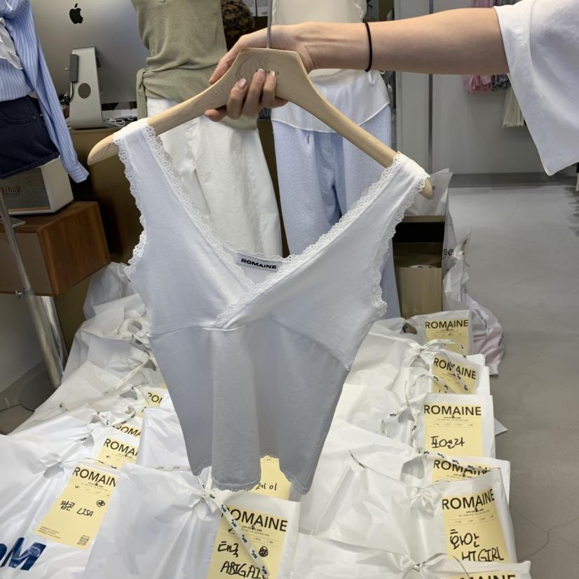 ROMAINE韓國直郵㊣女裝新品人氣熱賣25春夏時尚休閑吊帶背心ROMAINE吊帶/背心