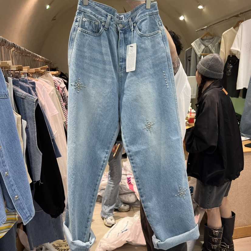 BLACKFRIDAY東大門代購女士新款熱賣職業真品推薦休閑牛仔褲BLACK FRIDAY牛仔褲