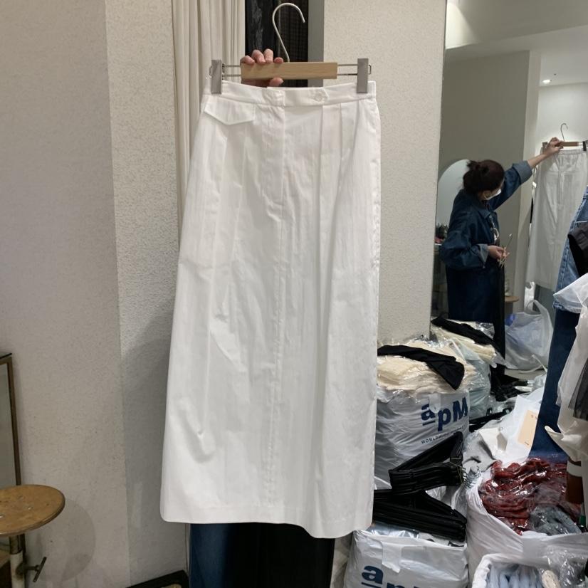 SSEMIENNE韓國代購女裝新款時尚推薦真品25春夏職業熱賣長裙SSEMIENNE長裙