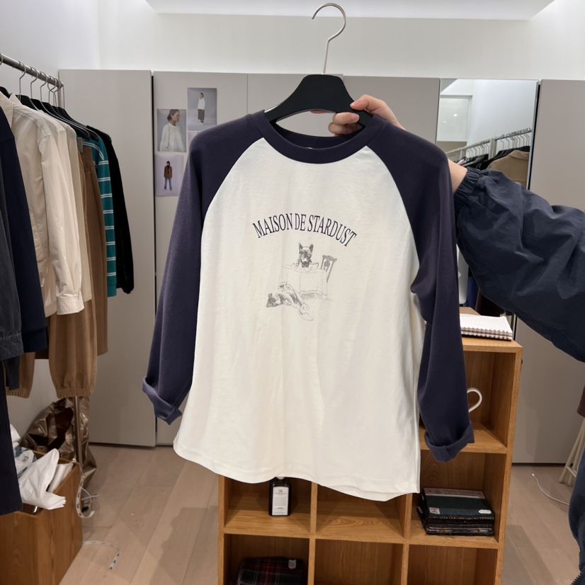 THE TARDUST東大門實拍女裝新品熱賣真品休閑職業時尚長袖T恤THE TARDUST長袖T恤