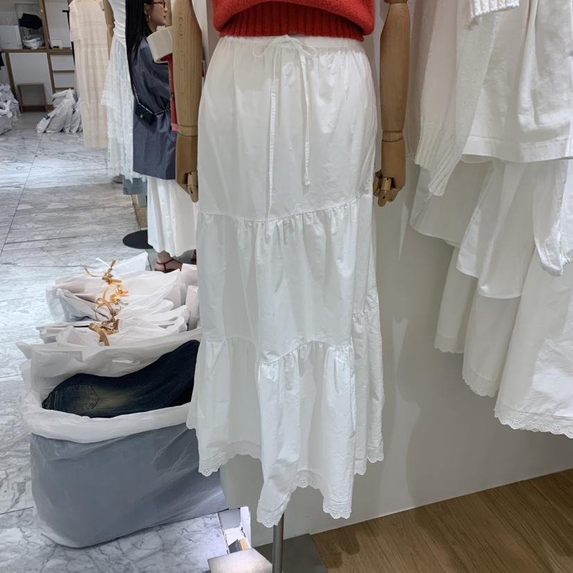 OFCOURSE東大門實拍女裝新品推薦真品時尚熱賣職業長裙蕾絲OFCOURSE長裙