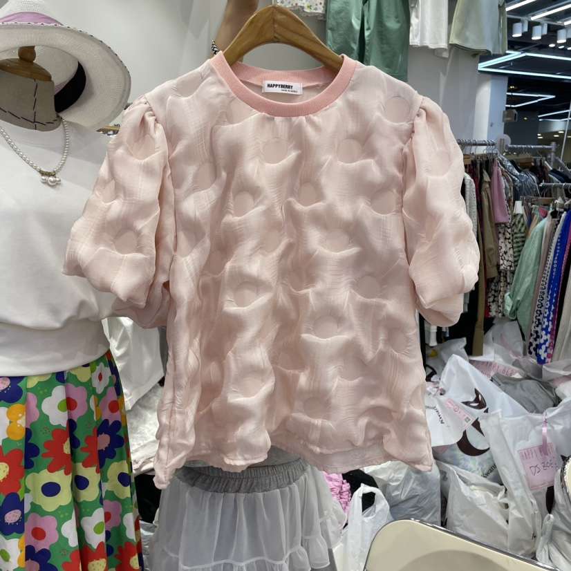 HAPPYBERRY直郵韓國代購㊣女裝新品休閑時尚人氣推薦25春夏T恤HAPPYBERRYT恤