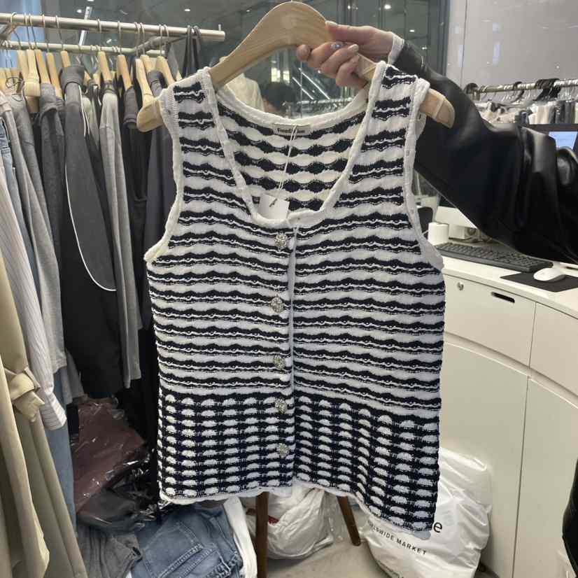 FOUNDATION韓國直郵㊣東大門實拍女裝新品25春夏推薦休閑馬甲FOUNDATION馬甲