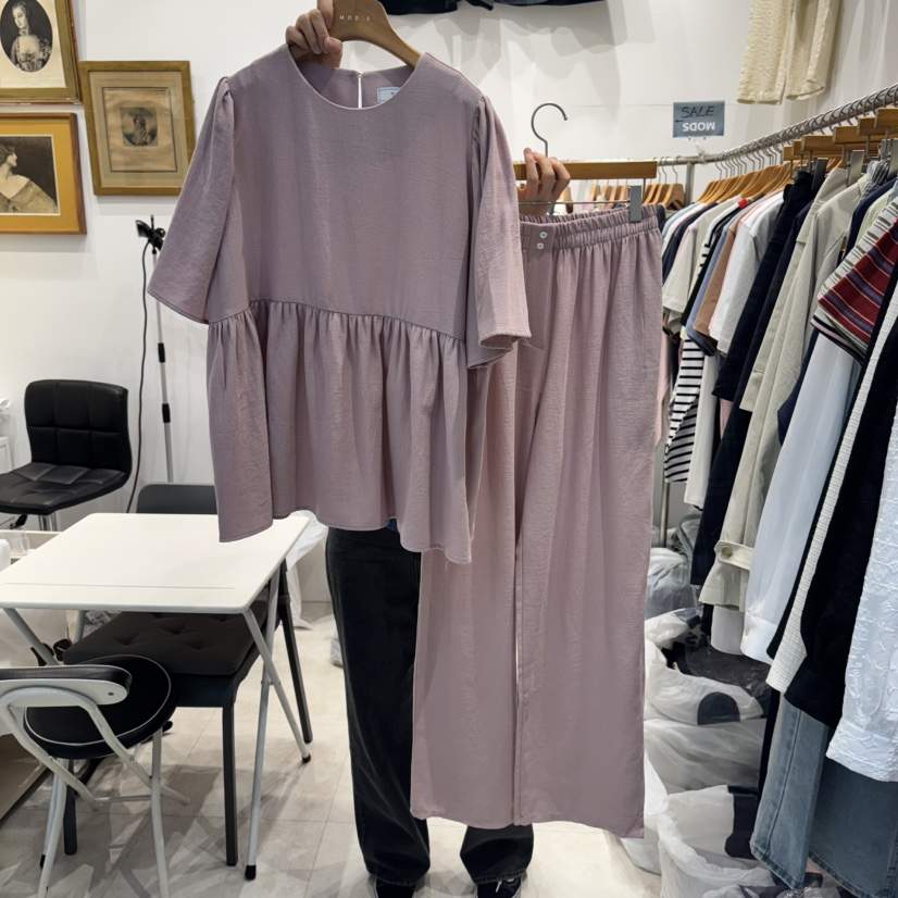 MODS-Q韓國㊣直郵東大門代購女裝新品熱賣休閑25春夏人氣套裝MODS-Q套裝