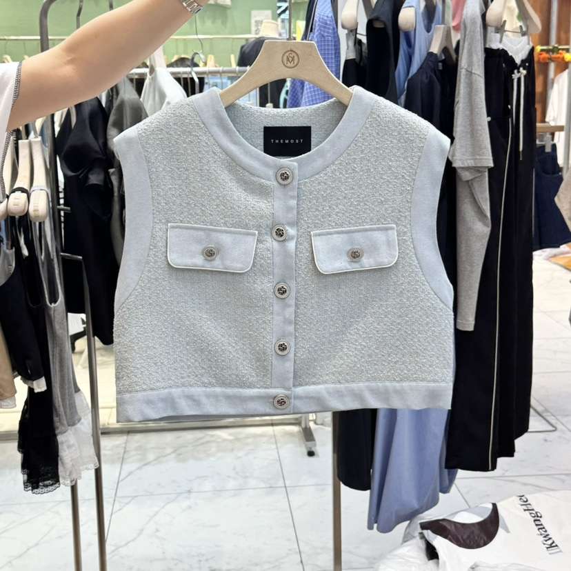 THE MOST-Q韓國直郵㊣女裝新品熱賣25春夏人氣時尚推薦馬甲THE MOST馬甲