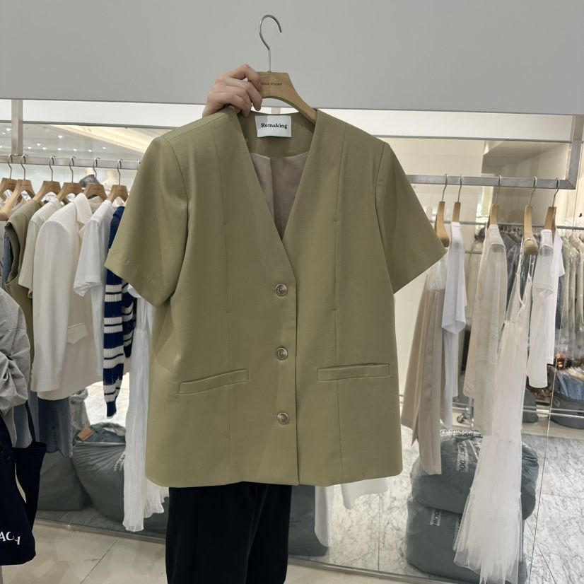URBANSTORY/REMAKING東大門代購女裝新品真品25春夏熱賣夾克Remaking/URBANSTORY夾克