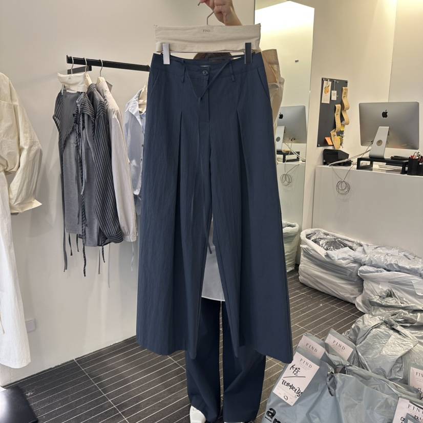 FIND-P東大門實拍女士新品25春夏熱賣推薦人氣休閑褲含腰繩FIND-P休閑褲